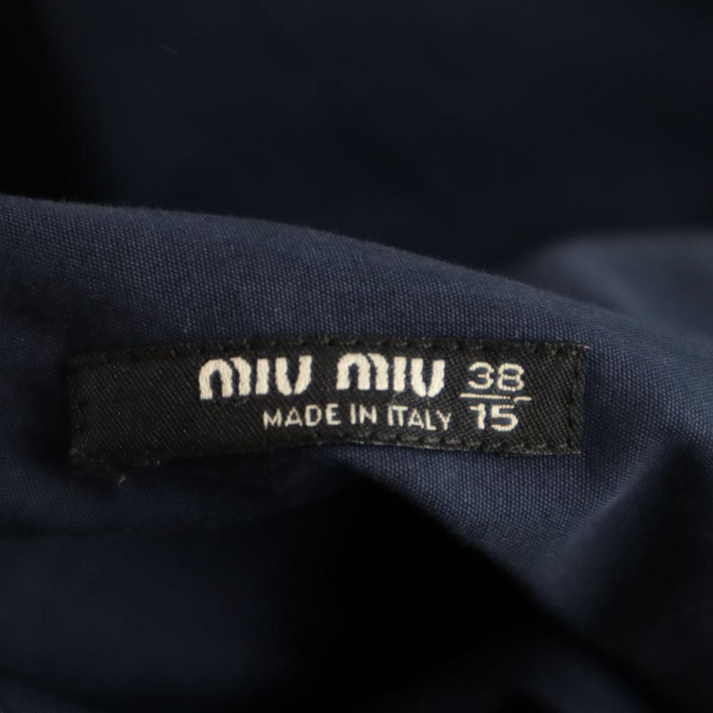 MIUMIU made in Italy Long sleeve Button down shirt 38/15 blue Men's Used