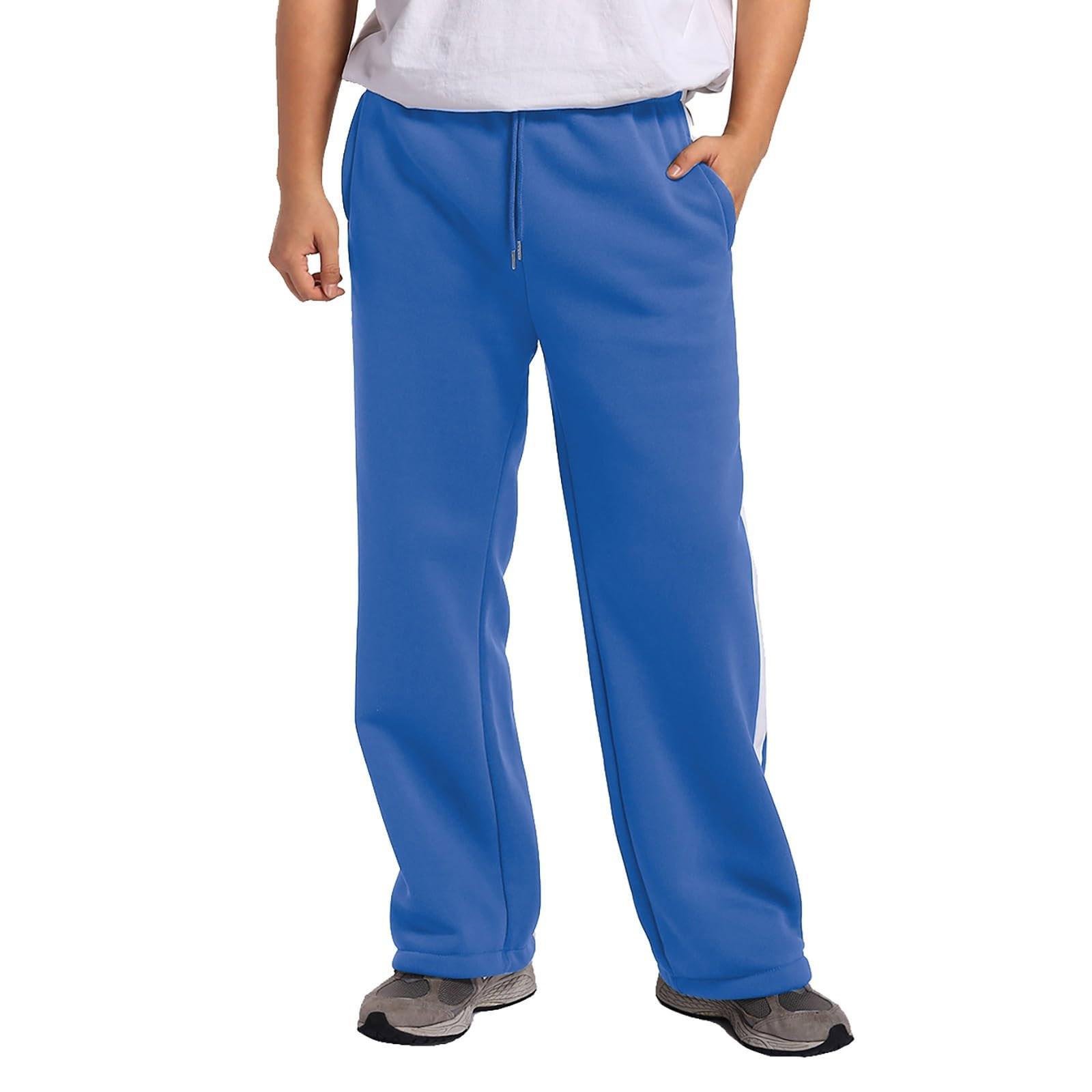 

Чоловічий комбінезон. Повсякденні штани на шнурках із кількома кишенями. Штани для походів. Штани з бавовни. XXL синій