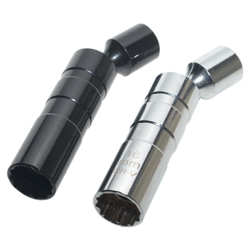 Magnetic Swivels Spark Plugs Socket Kit 14mm and 16mm Thin Wall 3/8Inch Drive Automotive Repair Tool