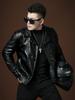 European-Style Men's Trendy Brand Stylish Motorcycle Jacket 2025 Autumn New Fashion Suit Collar Leather Jacket Men's Coat
