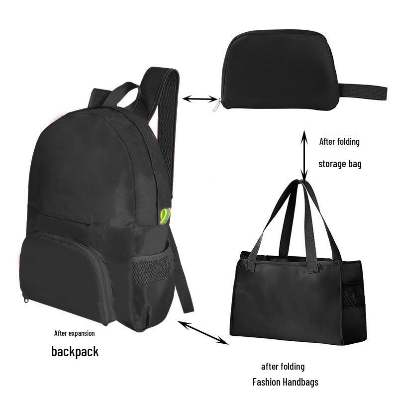 Rucsac pliabil ușor pentru drumeții și călătorii scurte - Utilizare dublă ca geantă de călătorie sau geantă pentru mamici