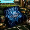 1PC Custom Name Blanket MAVERICKS LOGO Flannel blankets Patterns Throw Blanket All-Season Soft Gift for Couch, Bed, Camping, Birthday gifts