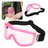 Children Safety Goggles AntiSpittle Kid Antifog Transparent Outdoor Protective Glasses(rose )