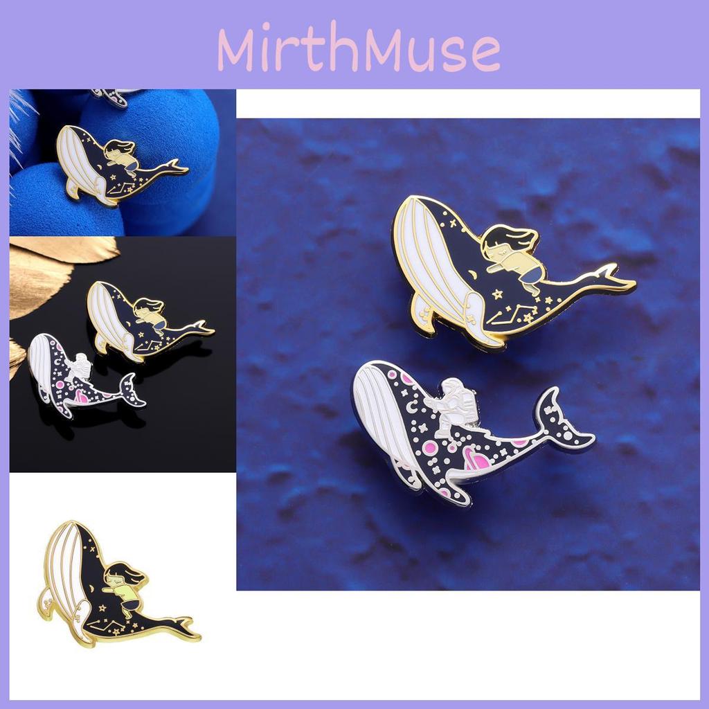 Adorable Whale Enamel Pin Beautiful Accessories For Unique Fashion With Ocean Galaxy Design