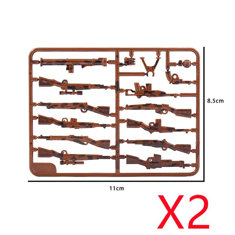 Military Building Blocks Accessories Soldier Figures Weapons Guns Mini Bricks USA Soviet Pistols Kids Toy Gifts Set R050
