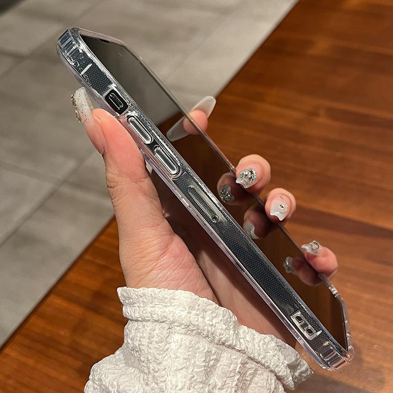 Magnetic Transparent Case For iPhone16 15 14 11 13 12 16 Pro Max Plus For Magsafe Clear Wireless Charging Cases Back Cover