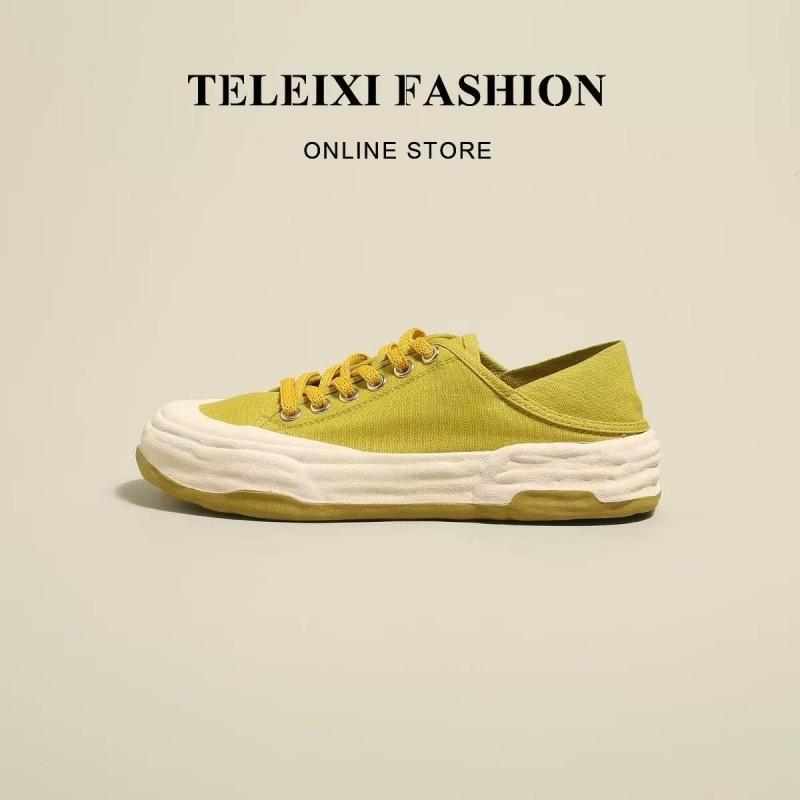 

[Лань Кабинет] Сердцебиение~ Фиолетовые парусиновые туфли на толстой подошве с одной педалью для женской новой летней повседневной обуви в 2025 году 40 жёлтый