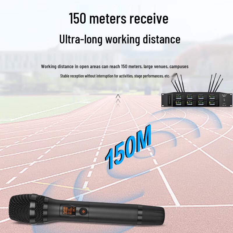HuiDu MX-102L Professional Wireless Microphone System (CN Version)