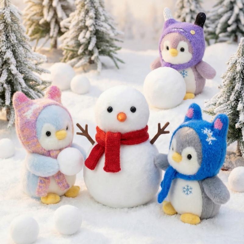 Peluche Pinguino Carino con Cappello per Bambini e Collezionisti