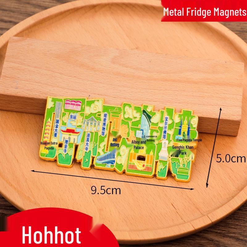 Jinan China City Metal Refrigerator Magnet 2025: Creative Cultural Design