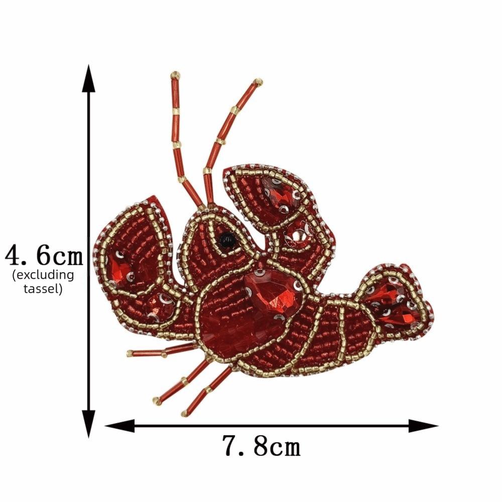 Iron-On Beaded Applique Sequin Applique DIY Patch High-Quality Fabric Sticker