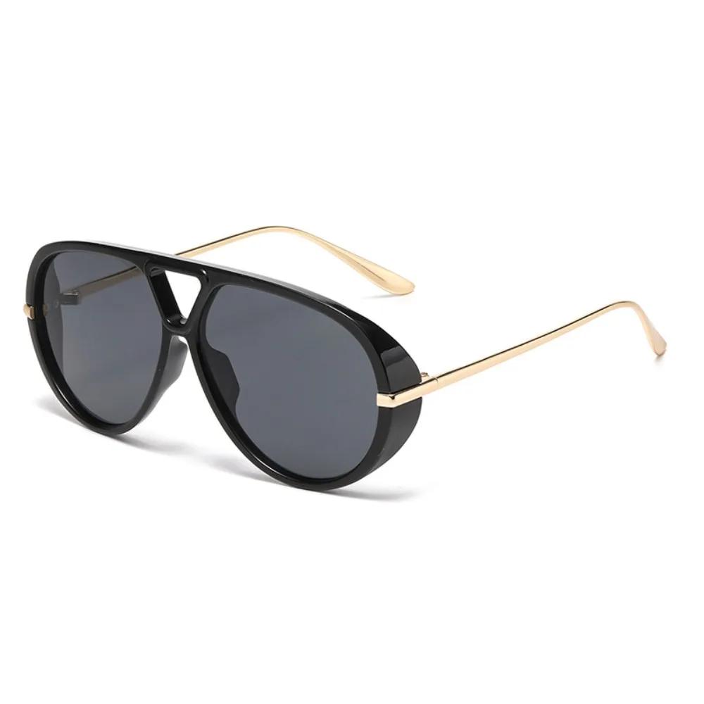 Irregular Large Frame Sunglasses Shades Pilot Multicolor Lenses Eyewear Leopard Print Lightweight Uv400 Sun Glasses Beachside