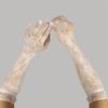 Elegant Breathable Lace Gloves For Women Soft Stretchable Nylon Arm Sleeves for Formal Event Evening Party Dresses