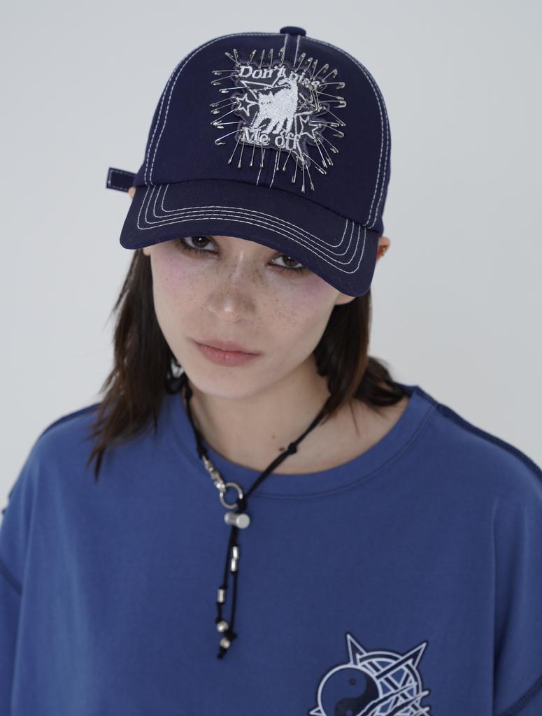 KEEMHII Peace Safety Pin Ball Cap - [Navy]