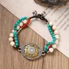 Retro Hand-woven Bracelet Tibetan Dzi Bead Bracelet Niche Design Men's and Women's Hand Rope Accessories