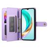 DF-011 For Honor 400 5G (Global) Case Zipper Pocket Wallet Leather Phone Cover with Straps