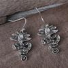 Bohemian Style Retro Lotus Snake-shaped Temperament Entwined Earrings