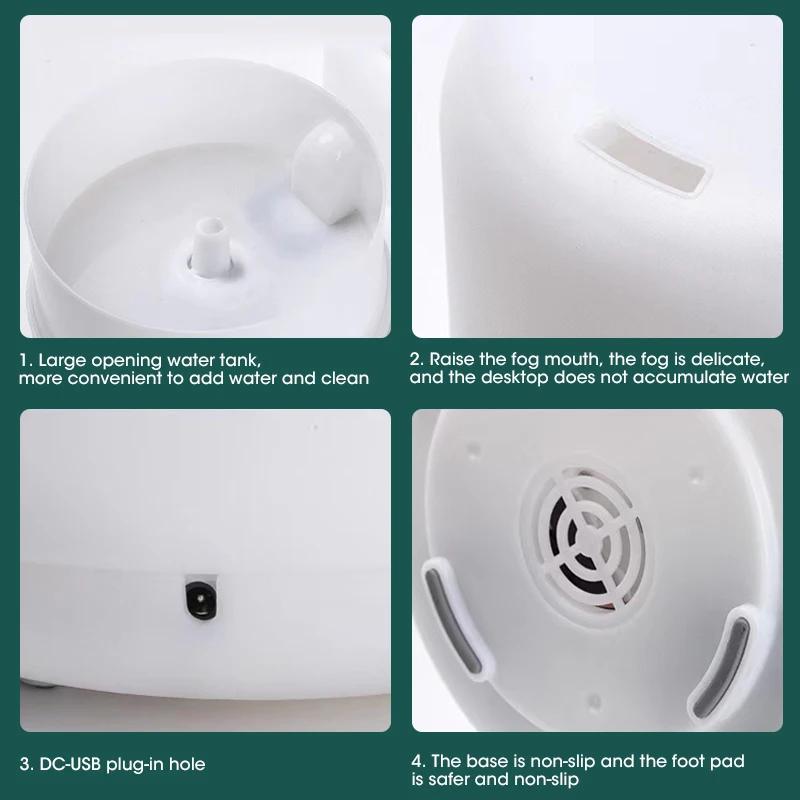 500ML Air Humidifier Essential Oil Diffuser Aroma Diffuser With Colorful Night Lights USB Humidifier Mini-Size Humidifier