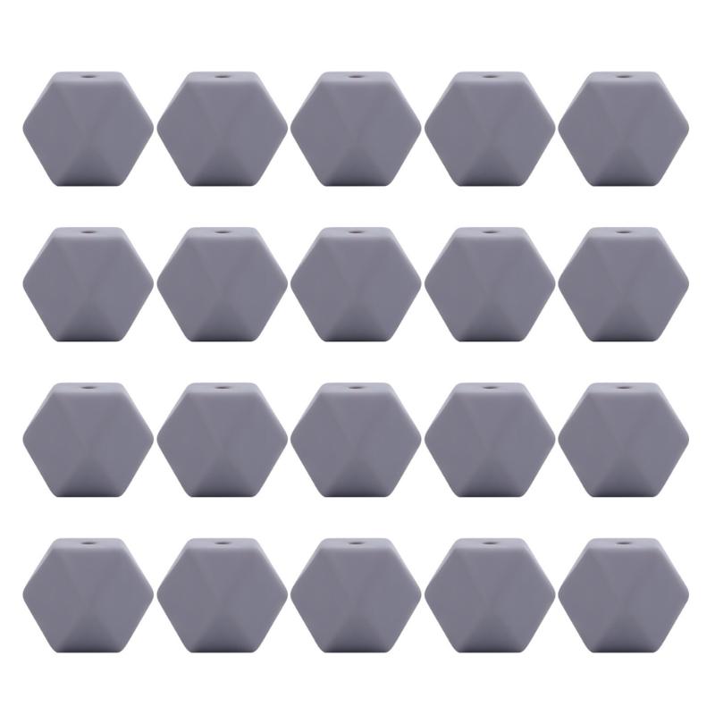 20Pcs Geometric Resin Beads 14mm Octagonal Spacer Beads Octagonal Beads Craft Bead for Bracelet Necklace Jewelry Making