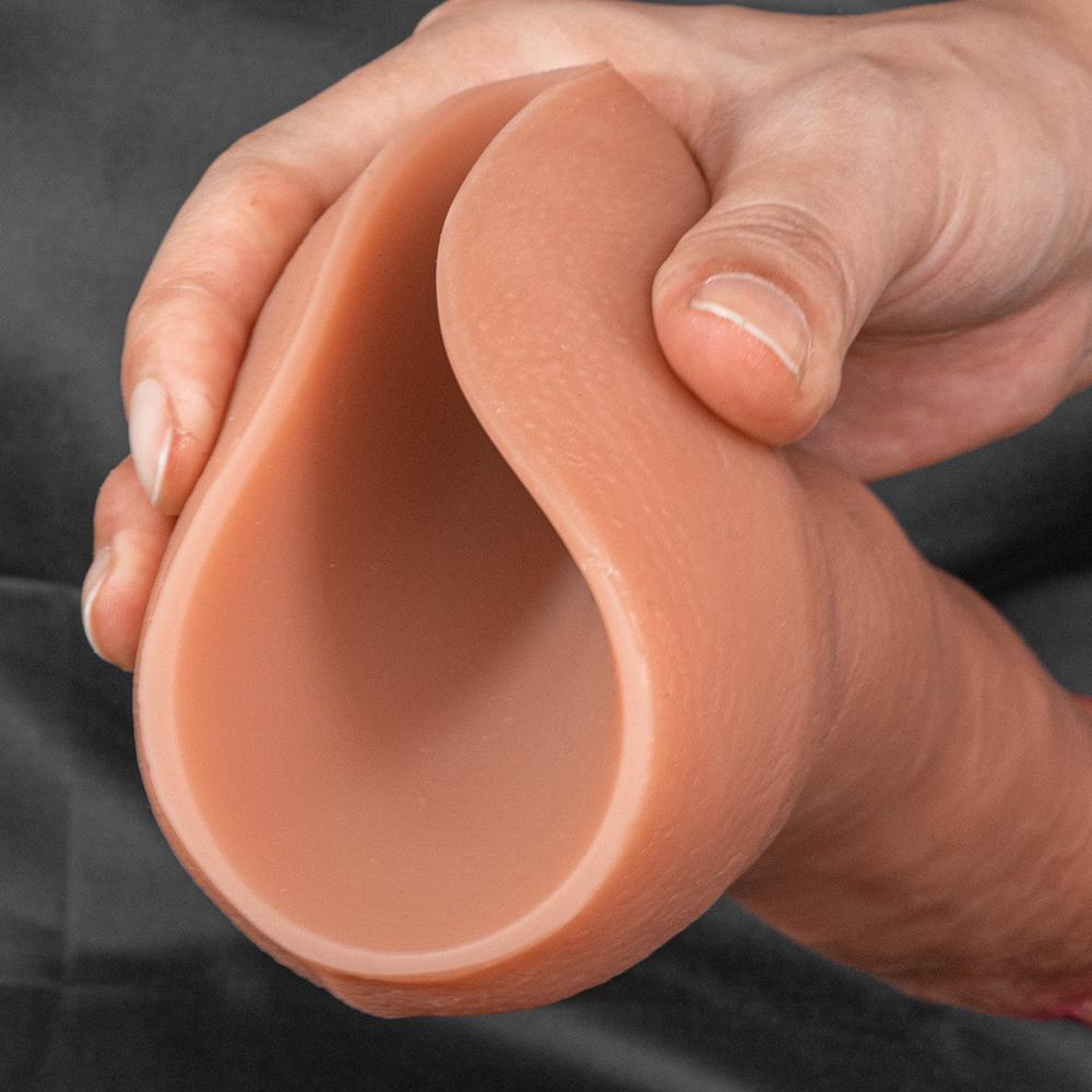 Double Liquid Silicone Artificial Penis Makeup Female Masturbator Thick Long Vacation Penis Adult Sexual Supplies