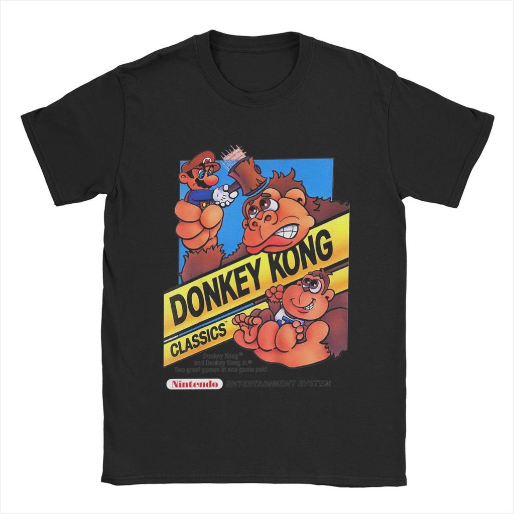 Donkey Kong Funny Hammer Game Merch T-Shirt Men Women Funny Cotton New Arrival Clothes