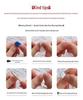 Sweetheart Bow Handmade French Manicure Plaid Cat Eye Nails - High-End Whitening New Style