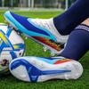 Seamless Soccer Shoes Male Youth AG Spike Competition Training Shoes Student TF Shattered Nail Soccer