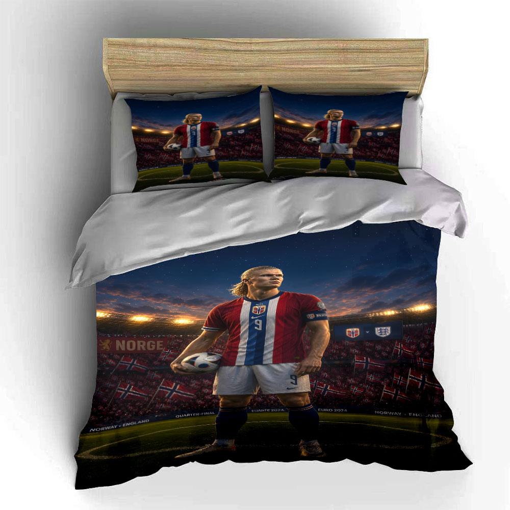 Erling with a ball patterned bedding set, duvet cover set, duvet cover and pillowcases (1*duvet cover, 2*pillowcases, filling not included)