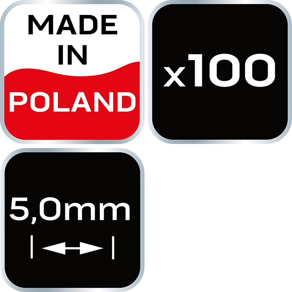 Spacers 5.0 mm, 100 pcs.