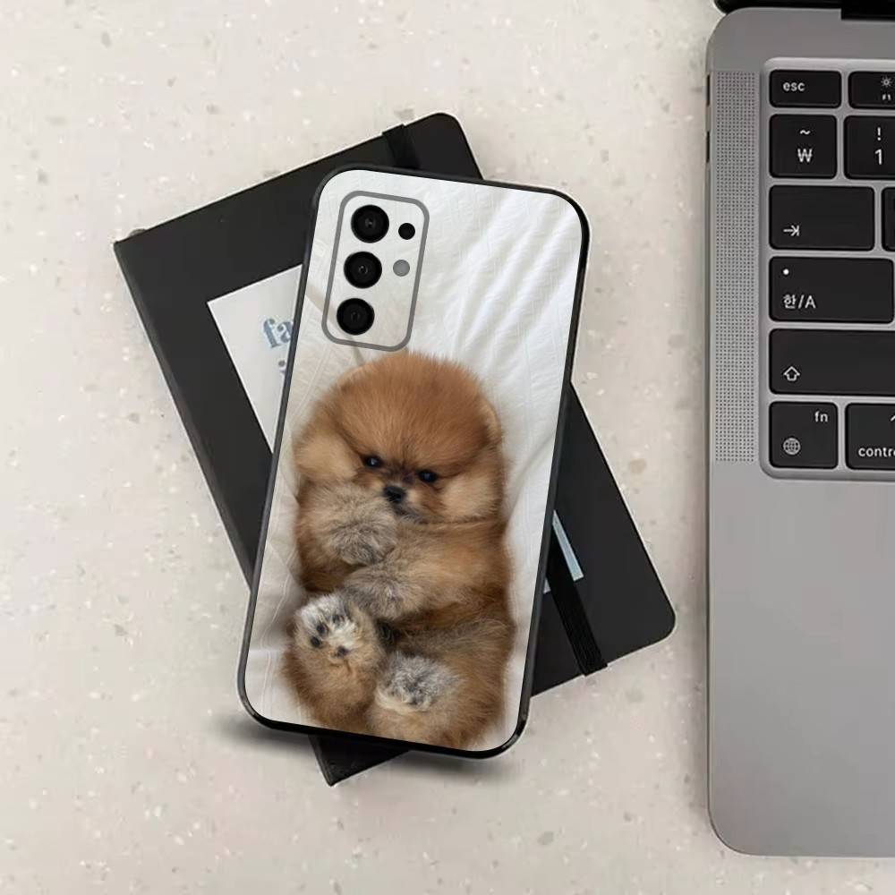 Cute animal Pomeranian Dogs For Samsung Galaxy A73,31,Note,22,71,53,32,72,41,8,9,52,J7,Soft Black Silicone Cover Case