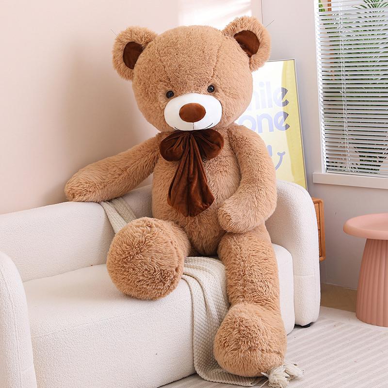 80/100cm Brown Bear Plush Toy Giant Stuffed Animals Birthday Valentines Day Gift Soft Pillow Dolls Grilfriend Stylish Appearance Practical Daily Use