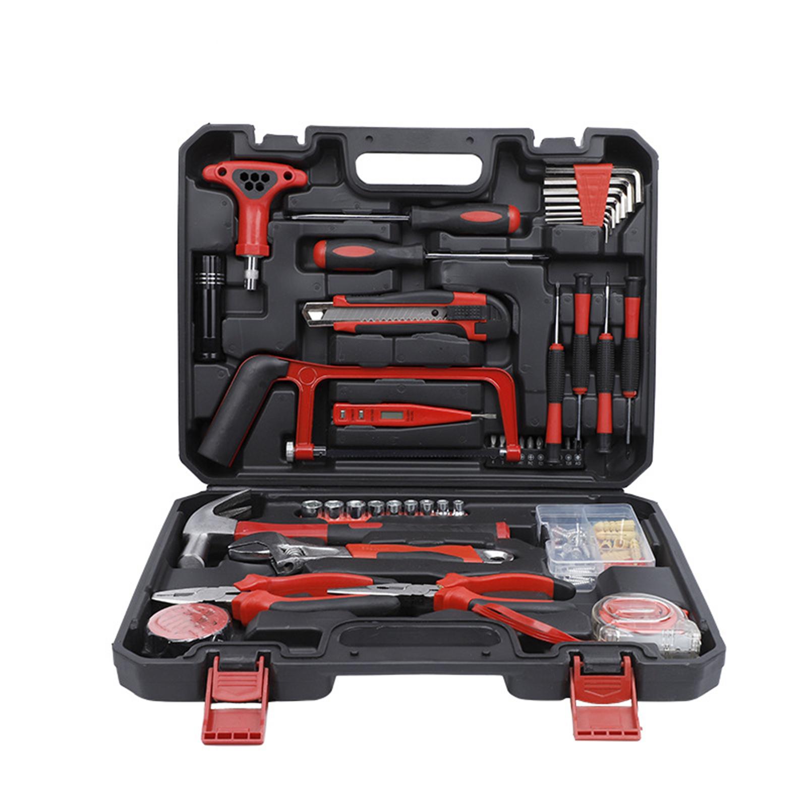 

Набор инструментов для ремонта бытовой техники, набор ручных инструментов для бытового ремонта, ящик для инструментов, полный набор