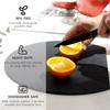Thick silicone kitchen cutting board pad, TPU double-sided flexible cutting board, anti-slip rubber semi-circular cutting board