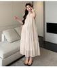 Korean Style Fresh Fashion Sleeveless Pleated Maternity Dress for Summer 2026