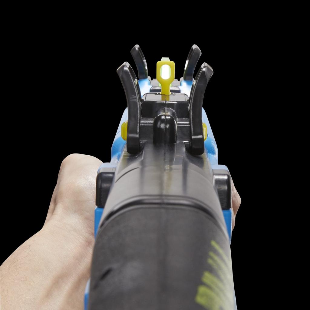 Lançador NERF RIVAL Pathfinder Sistema Rival Mais Preciso Mira Ajustável Carregador 12 Rival XXII-1200 12 Dardos Accu-Rounds