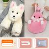 Hot Water Bottle, Rechargeable Hand Warmer, Explosion-Proof Plush Belly Warmer, Cute Hot Water Bag for Women's Bedding