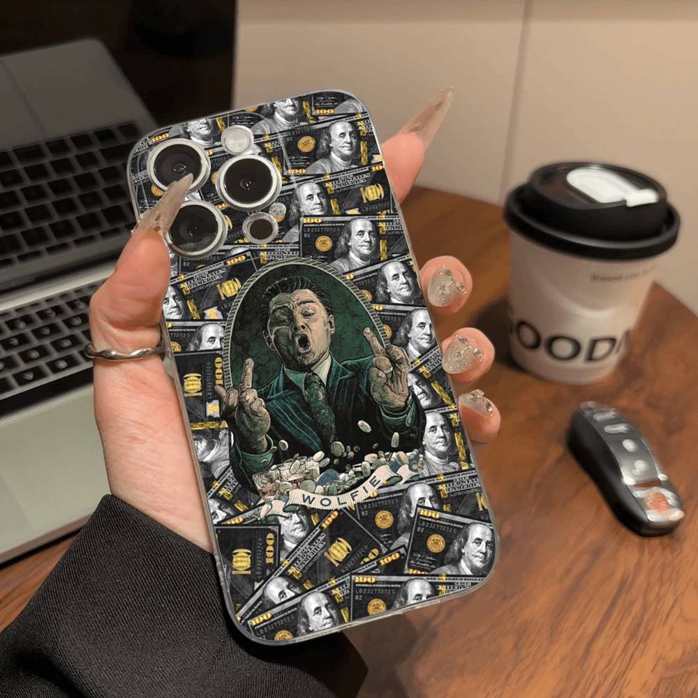 TV The W-Wolf Of W-Wall S-Street For IPhone 17 16 15 14 13 12 11 Pro Max Plus Phone Case High End Silicone