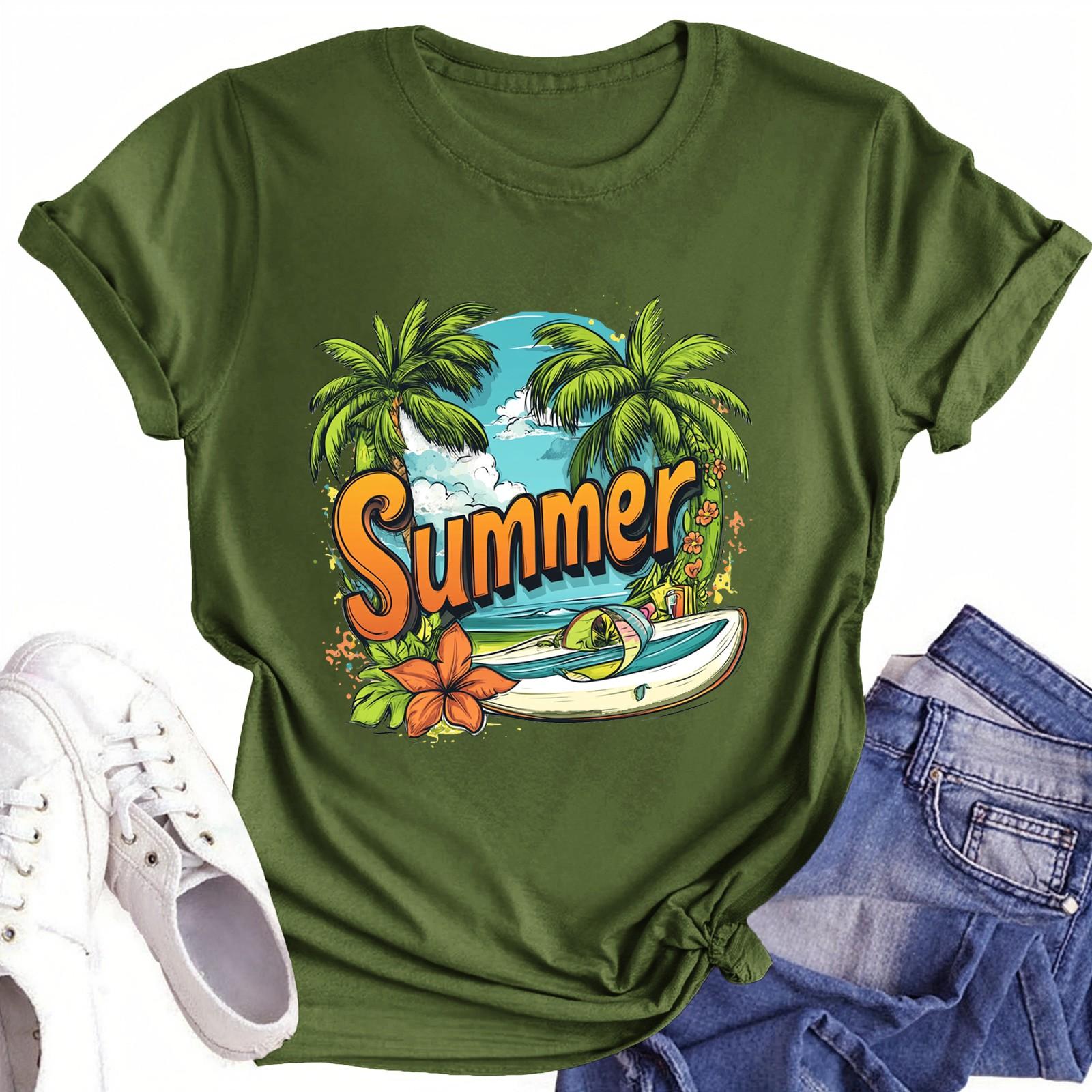 

Футболки для малышей, девочек и мальчиков, детские футболки с короткими рукавами и принтом для мальчиков и девочек 100 армия зеленый