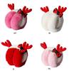 Adult Christmas Antler Shape Earmuff Outdoor Plush Ear Warmer Windproof for Girl