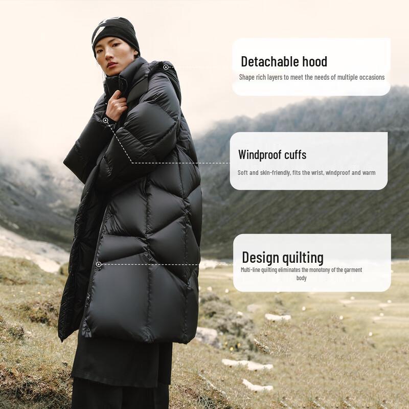 Aolail Chen Duling Inspired Women's Long Puffer Hooded Down Jacket