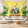 Custom Name Wall Hanging Tapestry,BTS Decorative Backdrop Tapestry For Dorm Home