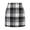 2025 Women's High-Waisted Plaid Bodycon Pencil Mini Skirt