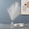 3pcs-Artificial Pampas Grass Simulation Feather Wedding Props Reed Hair Boho Home Decoration