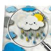 Clouds Raindrops Printed Colorful Paper Napkins Disposable Holiday Party Cartoon Decoration Supplies