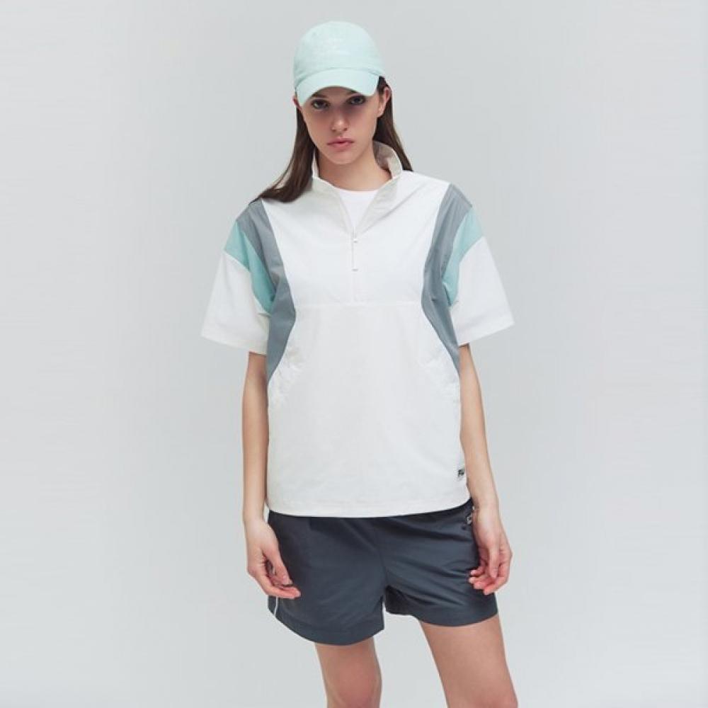 Fila Lightweight Stretch Short Sleeve Anorak OFFWHITE/105