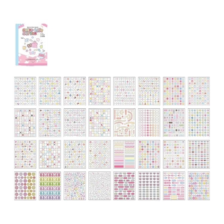 

Scrapbooking Decorative Sticker Book Adhesive PET/Paper Sticker For Notebooks Planners Journals Calendar Phone Cover