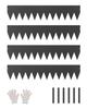 Steel Landscape Edging, 4 Packs 40 X 8 In Rust-Resistant Metal Landscape Edging, Bendable Garden Edging Border, Heavy Duty Lawn Edging