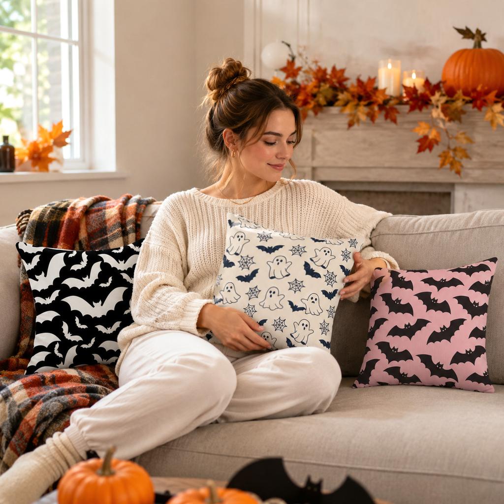 Halloween Cover Printed Sofa Cushion Cover for Holiday Home Decor