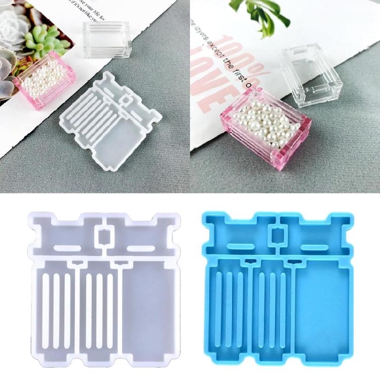 Resin Splicing Molds DIY Storage Box Silicone Mold for DIY Craft Home Decoration