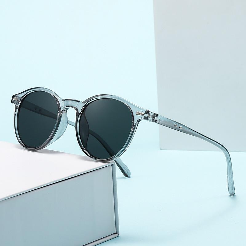 New Small Round Frame Sunglasses for Men Women UV Resistant Sunscreen Outdoor Fashion Driving Eyewear